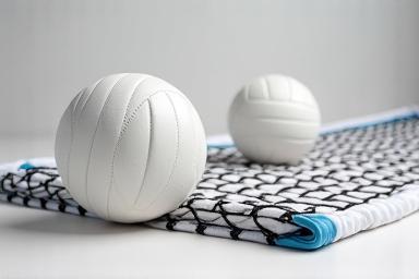Bundle pack showing a professional volleyball and net